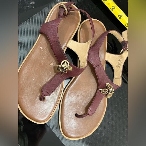 Michael Kors Shoes - Michael Kors Burgundy Sandals